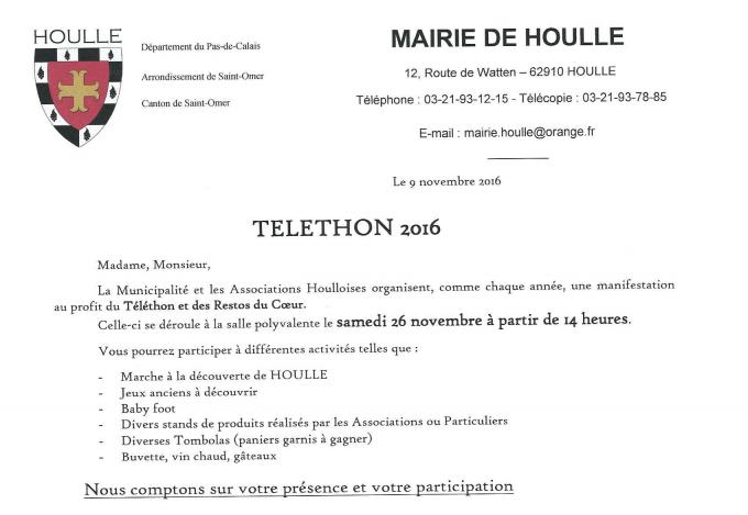 Telethon 26 nov